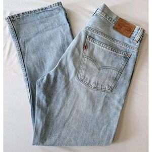 Levi's 517 Orange Tab Cropped Bootcut Jeans Light Wash Womens 29(30)X28